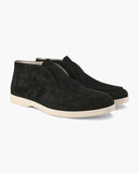 Men's High-Top Suede Loafers
