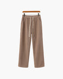 Men's Ribbed Drawstring Trousers