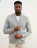 Men’s Ribbed Full-Zip Sweater
