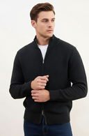 Men’s Ribbed Full-Zip Sweater