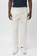 Cotton-Linen Drawstring Trousers