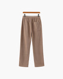 Men's Ribbed Drawstring Trousers