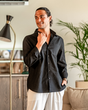 Men's Linen Button-Up Shirt
