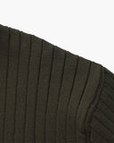 Men's Ribbed Knit Polo Shirt