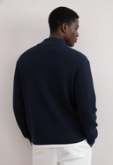 Ribbed Button Closure Cardigan