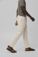 Cotton-Linen Drawstring Trousers