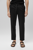 Cotton-Linen Drawstring Trousers