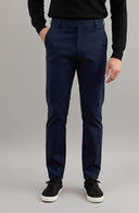 Straight-Leg Pleated Trousers