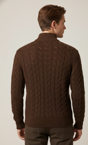 Cable Knit Half-Zip Sweater