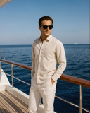 Men's Linen Button-Up Shirt