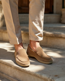 Men's Suede Penny Loafers