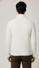 Cable Knit Half-Zip Sweater