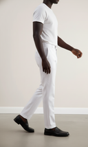 Straight-Leg Pleated Trousers